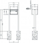 Preview: RENZ Briefkastenanlage freistehend, RS4000, Kastenformat 370x220x270mm, 1-teilig, zum Einbetonieren